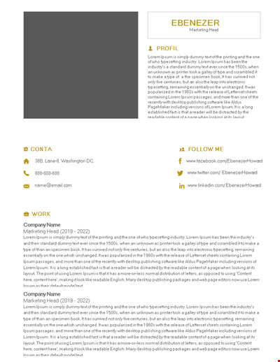 Simple Resume Template Us Letter