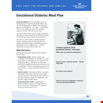 Diabetic Meal Plan Template example document template