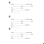 Permission Slip Template for Clubs – Ensure Your Child Can Attend example document template