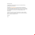 Sales Awards and Commitment: Recognition Letter example document template