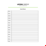 Free Printable Hourly Planner Template - Download and Organize Your Daily Schedule example document template