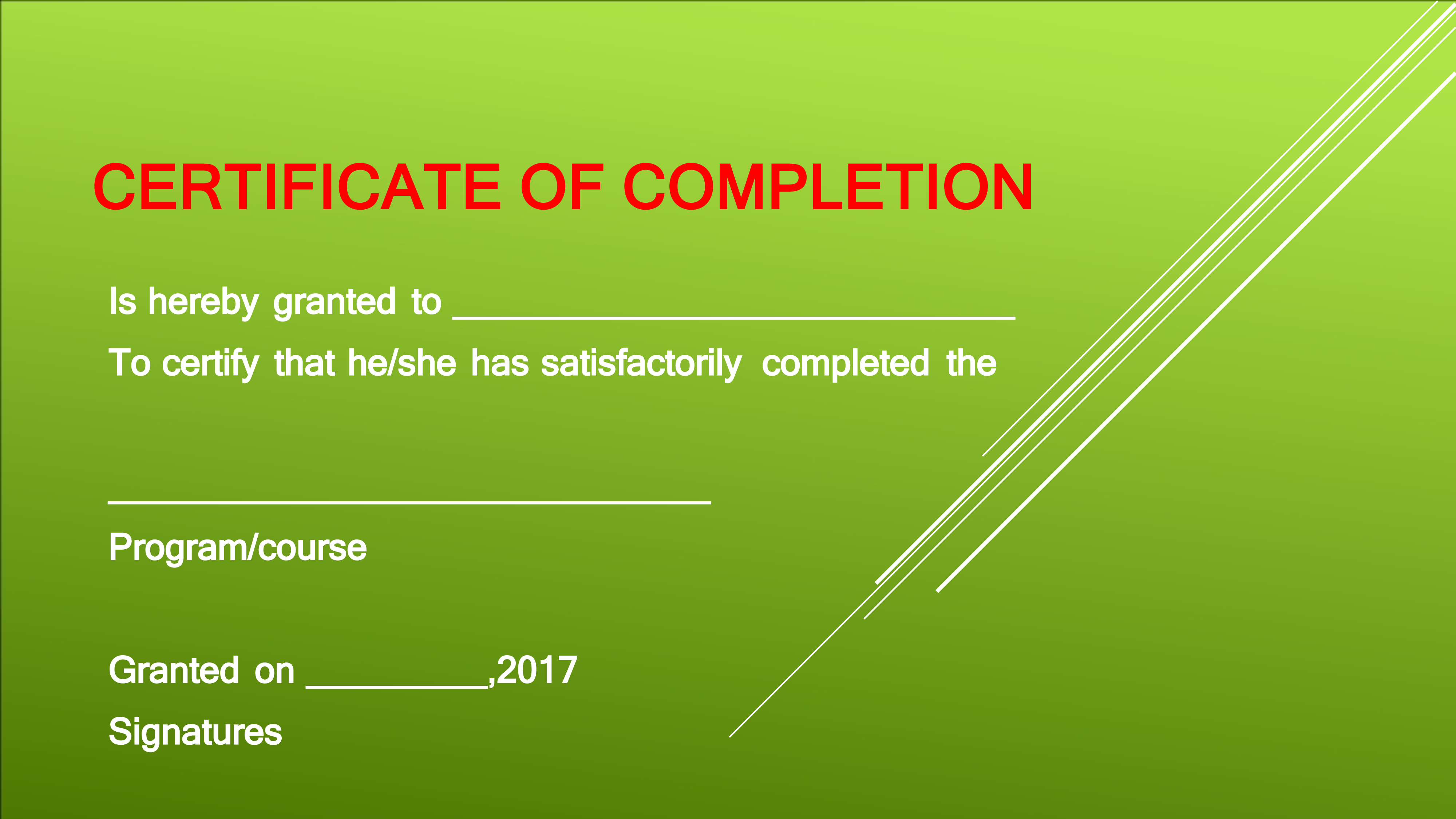 Easy To Edit Certificate Of Completion PPT Template easy-to-edit-certificate-of-completion-ppt-template