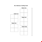 Download Seating Chart Template - Organize Tables and Seating | Holloway example document template