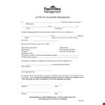Voluntary Resignation Letter To Employer example document template