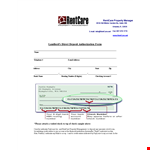 Direct Deposit Form Template for Landlords | Streamline Account Payments with Rentcare & Paylease example document template