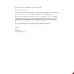 Employer Email Rejection example document template