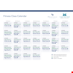 Fitness Class Form Template example document template