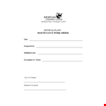 Create a Professional Order Form Template - Easy and Efficient | Barlow example document template