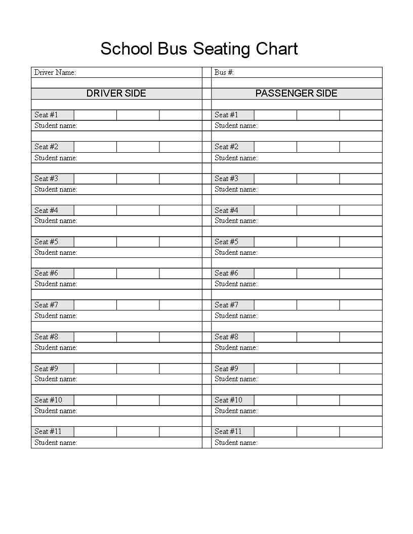 Seating chart template organize your classroom with ease