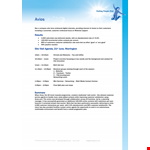 Sample Visit Agenda example document template