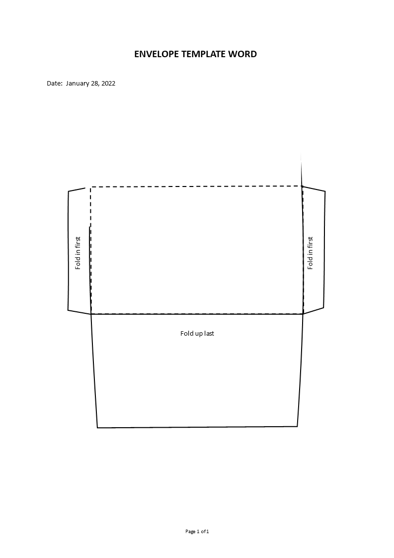 envelope template