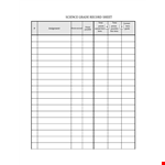Record Sheet example document template