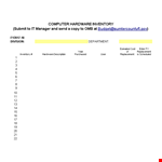 Computer Hardware example document template