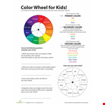Color Wheel Chart For Kids example document template