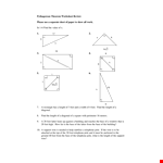 Pythagorean Theorem Length example document template