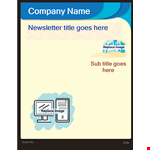 Professional Newsletter Templates - Customize and Send in Minutes example document template 
