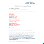 Counter Company Offer Letter Template example document template 
