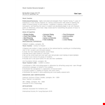 High School Music Teacher Resume example document template