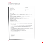 Job Application Cover Letter example document template