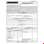 Monthly Company and Financial Status: Key Information on Income example document template