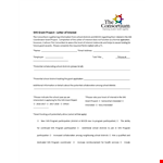 School Project Letter of Interest example document template