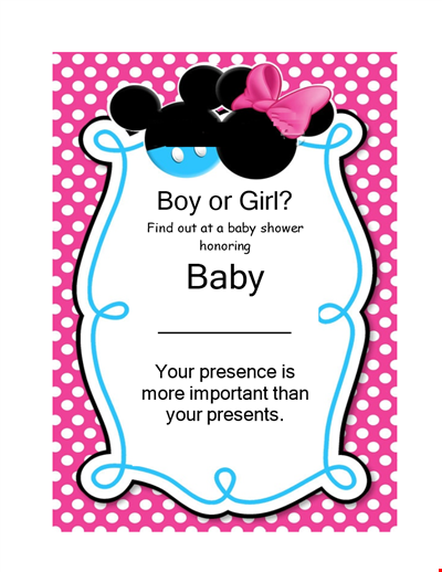 Gender Reveal Invitation Template - Customizable and Stylish Designs for Your Special Announcement