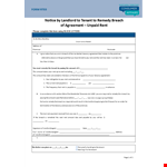 Late Rent Notice Template - Easily Notify Your Tenant and Protect Your Rights example document template