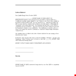 Letter of Interest for QESP | Department | Insert example document template