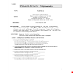 Tan Unit Circle Chart example document template