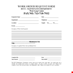 Streamline Your Maintenance Department with Our Easy-to-Use Order Form Template example document template