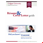 Power Up Your Job Application with a Winning Resume Cover Letter | Colgate Skills example document template