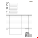 Printable Business Invoice Sample | Free Download | Invoice, Print, Total Amount example document template 