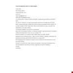 Formal Job Application Letter For Graphic Designer example document template