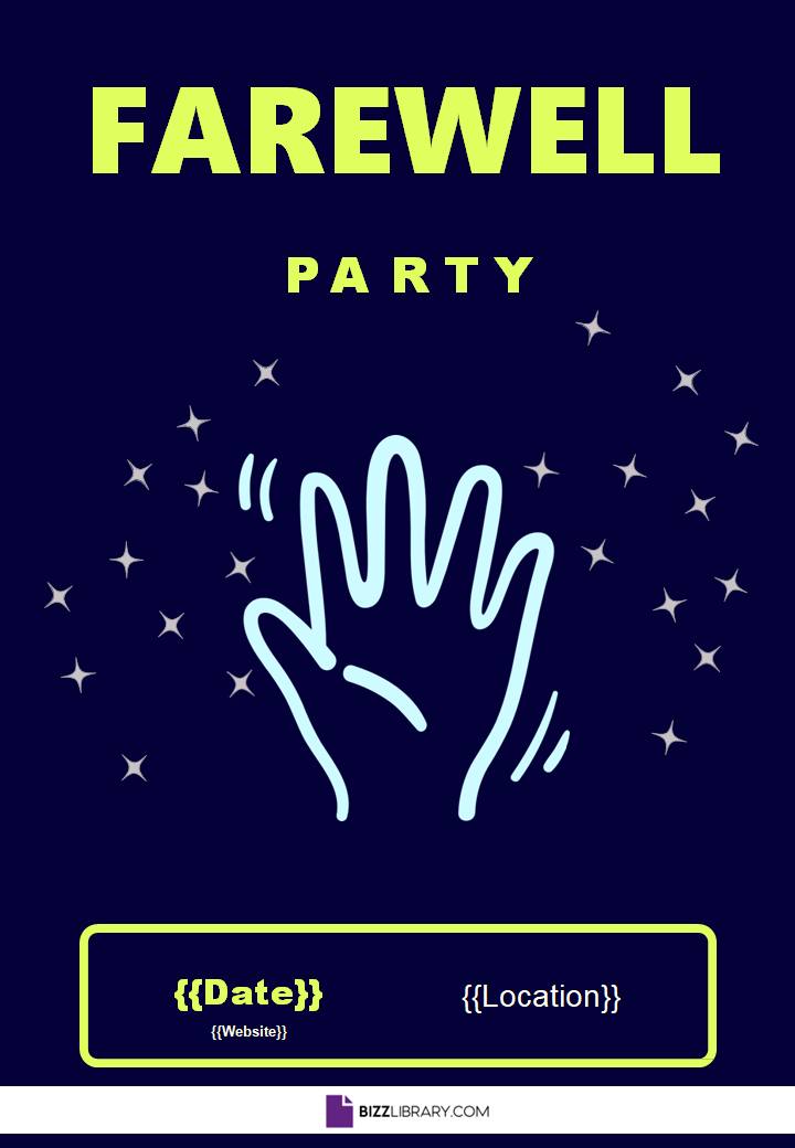 farewell party template template