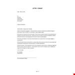Letter Format example document template