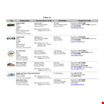 Email List Template - Organize Your Contacts and Boost Your Email Marketing Efforts example document template