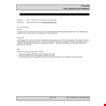 Create a Secure Access Policy for Network Compliance | Company Name example document template
