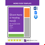 Word Flyer Template example document template