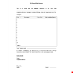 To Whom It May Concern Letter for Complete Shipment Address example document template