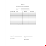 Individual Monthly Expense Sheet example document template