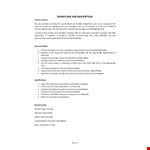 Dispatcher Job Description example document template