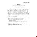Risk Analysis Template example document template 