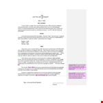 Estate Planning | Create Your Last Will and Testament Template Today example document template