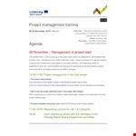 Project Management Agenda - Effective Project Management for All Your Projects example document template