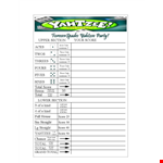 Yahtzee Score Sheets - Download Printable Yahtzee Score Sheets for Free example document template