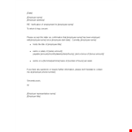 Proof of Employment Letter - Template for Employee Verification | Employer Documentation example document template
