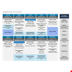 Marketing Content Calendar Template example document template