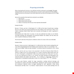 Preparing an Artist Bio | Norman - Professional Biography for Artists example document template