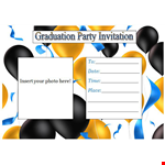 Custom Graduation Invitation Templates - Free Designs & Printables example document template