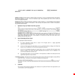 Real Estate Agent Agreement Template example document template